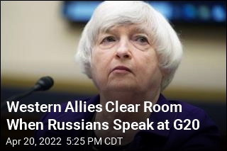 Western Allies Clear Room When Russians Speak at G20