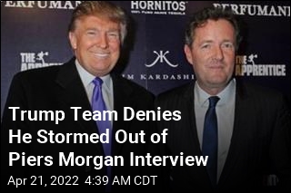 Trump Appear to Storm Out of Piers Morgan Interview