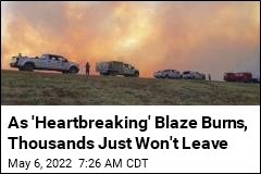 Thousands Refuse to Flee Largest US Wildfire