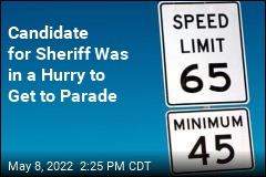 Candidate for Sheriff Was in a Hurry to Get to Parade