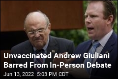 Unvaccinated Andrew Giuliani Says He&#39;ll Debate Remotely