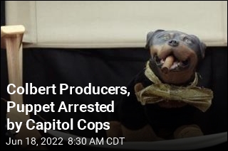 Capitol Police Arrest 7 From Colbert Show, Plus This Dog