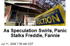 As Speculation Swirls, Panic Stalks Freddie, Fannie
