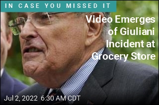 Rudy Giuliani Slapped by Grocery Store Worker