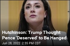 Hutchinson Was &#39;Disgusted&#39; by Trump Tweet About Pence