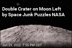 NASA Tries to Figure Out New Double Crater on Moon