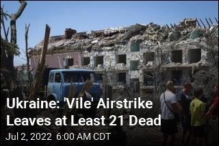 Russian Airstrike on Ukraine Residents Kills at Least 21