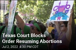 Texas Court Blocks Order Resuming Abortions