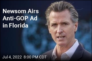 &#39;Join Us in California,&#39; Newsom Ad Tells Floridians