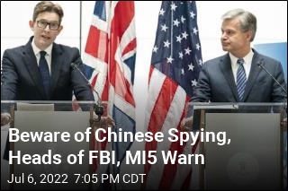 Beware of Chinese Spying, Heads of FBI, MI5 Warn