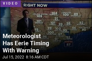 Meteorologist Has Eerie Timing With Warning