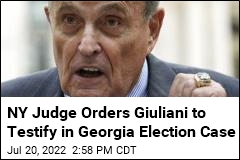 Guiliani Ordered to Testify in Georgia Election Probe