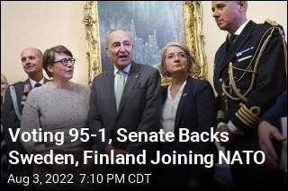 Voting 95-1, Senate Backs Sweden, Finland Joining NATO