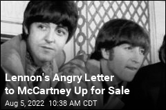 Lennon&#39;s Angry Letter to McCartney Up for Sale