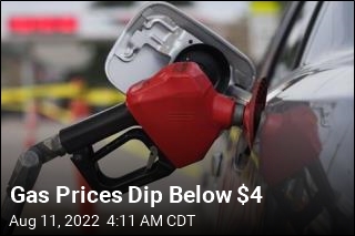 Gas Prices Dip Below $4