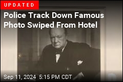 Famous Photo of Scowling Churchill Missing from Hotel