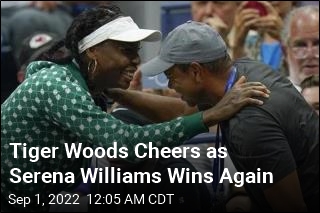 Serena Williams Wins Again at US Open, as Tiger Woods Watches
