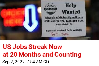 US Jobs Streak Now at 20 Months and Counting