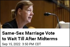 Same-Sex Marriage Vote to Wait Till After Midterms