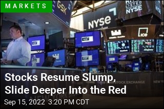 Stocks Resume Slump, Slide Deeper Into the Red