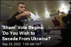 &#39;Sham&#39; Vote Begins: &#39;Do You Wish to Secede From Ukraine?&#39;