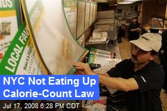 NYC Not Eating Up Calorie-Count Law