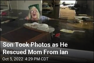 Wild Photos Show How Son Found Mom Trapped by Ian
