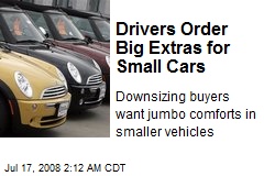Drivers Order Big Extras for Small Cars