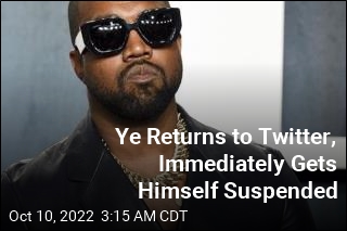 Kanye West Returns to Twitter, Gets Suspended Almost Immediately