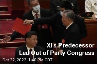 Party Shows Xi&#39;s Predecessor to the Door
