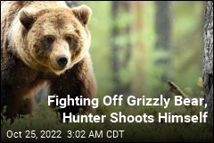 Hunter Fighting Off Grizzly Bear Ends Up Shooting Himself