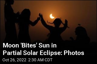 Moon &#39;Bites&#39; Sun in Partial Solar Eclipse: Photos