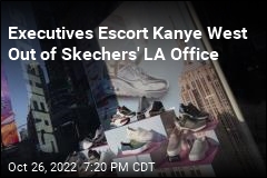 Executives Escort Kanye West Out of Skechers&#39; LA Office