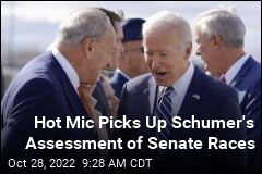 Hot Mic Picks Up Schumer&#39;s Assessment of Senate Races
