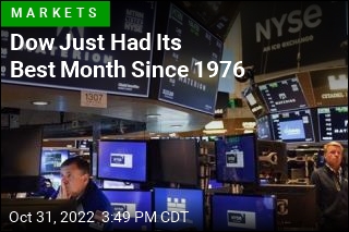 Dow Just Had Its Best Month Since 1976