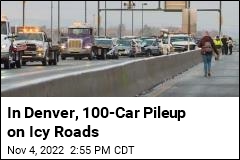 In Denver, 100-Car Pileup on Icy Roads
