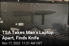 TSA Takes Man&#39;s Laptop Apart, Finds Knife