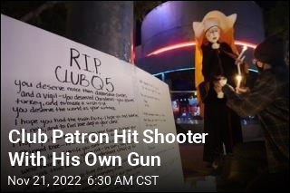 Club Patron Hit Shooter With His Own Gun