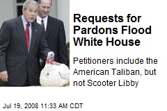 Requests for Pardons Flood White House