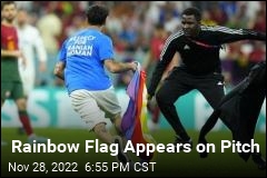 Rainbow Flag Appears on Pitch