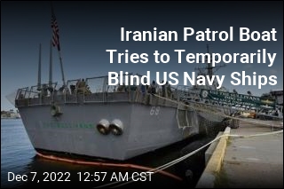 Iranian Patrol Boat Tries to Temporarily Blind US Navy Ships