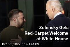 Zelensky Gets Red-Carpet Welcome at White House