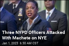 Man With Machete Attacks NYPD Officers on NYE