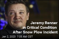 Jeremy Renner in Critical Condition After Snow Plowing Incident