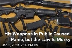 His Weapons in Public Caused Panic, but Laws Are Murky