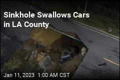 Sinkhole Swallows Cars in LA County
