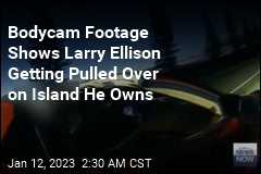 Bodycam Video Shows Larry Ellison Getting Pulled Over on Island He Owns