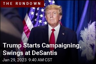 Trump Starts Campaigning, Swings at DeSantis