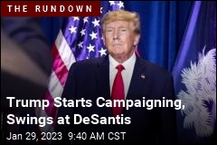 Trump Starts Campaigning, Swings at DeSantis