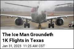 The Ice Man Groundeth 1K Flights in Texas